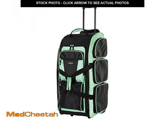 Lot 74-12485085 - Travelers Club Xpedition 30 Inch Multi-Pocket Upright Rolling Duffel Bag, Seafoam, 30" Suitcase - UN...