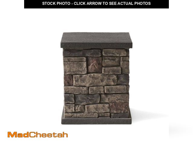 Lot 74-12746678 - Noble House Fox Stone Outdoor Patio Tank Holder Side Table - UNUSED