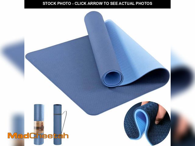 Lot 74-14372105 - COCOBELA Yoga Mat 72 x 24'' Exercise Mats 8mm TPE Non-Slip Extra Thick High-Density Eco Friendly for...