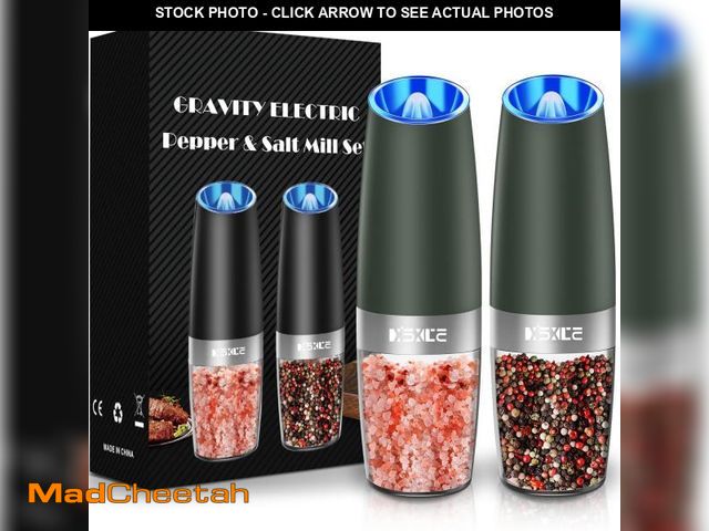 Lot 74-12313535 - Sweet Alice Gravity Electric Pepper and Salt Grinder Set, Adjustable Coarseness, Battery Powered wit...