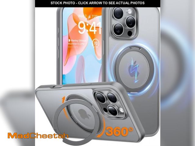 Lot 74-12314234 - TORRAS 360 Rotatable Magnetic Ring Only for iPhone 16 Pro Max Case, Fit for MagSafe with Stand Ring ...