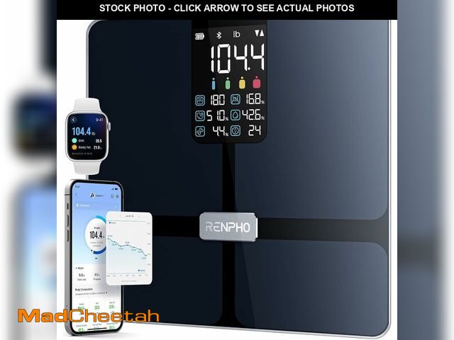 Lot 74-13777456 - RENPHO Scale for Body Weight, Smart Scale with BMI, Body Fat, Muscle Mass, Bluetooth, 13 Metrics wit...