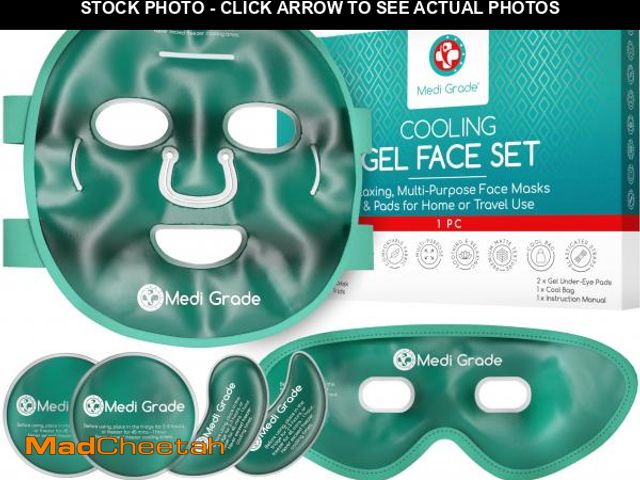 Lot 74-12439269 - Medi Grade Cooling Ice Face Mask and Cooling Eye Mask for Puffy Eyes &amp; Migraine Relief - Self Ca...
