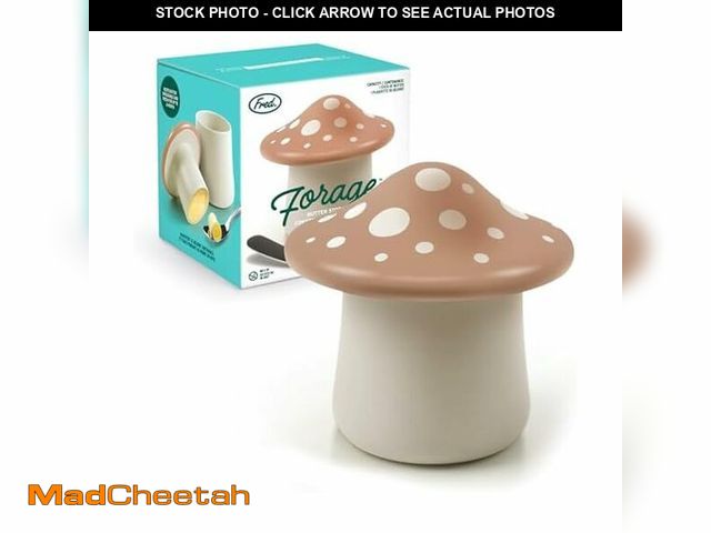 Lot 74-12712284 - Genuine Fred FORAGE Mushroom Butter Storage Container, Unique Kitchen Accessory for Storing and Serv...