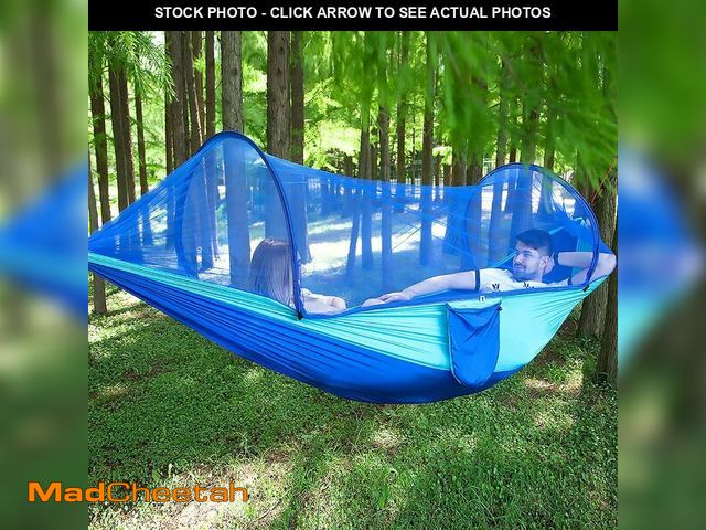 Lot 74-14360666 - LFL Camping Hammock with Mosquito Net, Hammocks with Net 13ft Tree Straps Carabiners, Automatic Quic...
