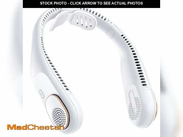 Lot 74-14340183 - SWEETFULL Portable Neck Fan: 5200mAh Bladeless Personal Fan | 4 Speeds, 20H Max Runtime, No Hair Twi...
