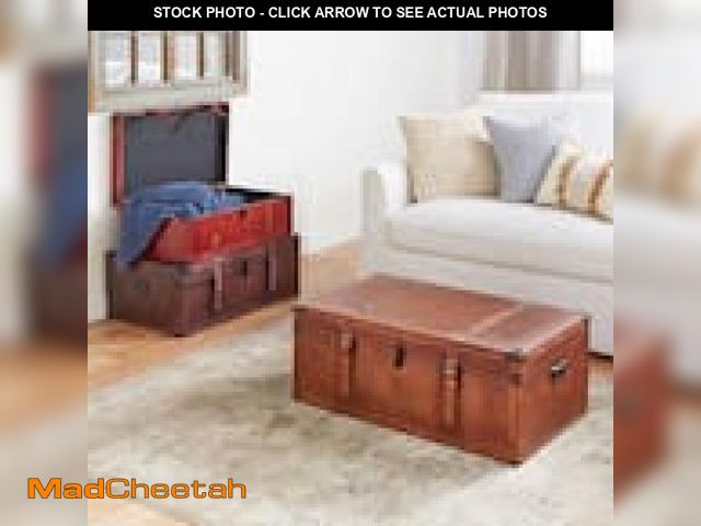 Lot 74-12055542 - Brown Wood Rustic Trunk (LARGE TRUNK ONLY) - UNUSED