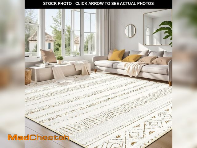 Lot 74-13583815 - cotiled 6x9 Area Rug for Living Room, Washable Non-Slip Large Area Rug, Indoor Floor Carpet Low Pile...
