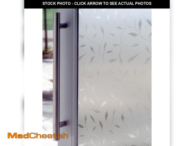 Lot 74-12777341 - Artscape Etched Leaf 24 in. x 36 in. Window Film - UNUSED