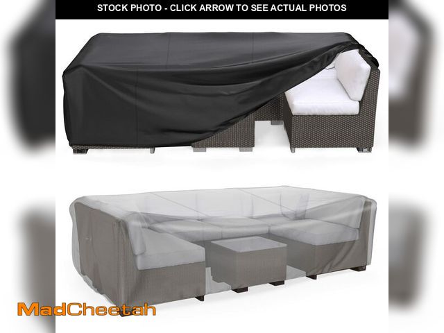 Lot 74-12877312 - Heavy Duty Patio Furniture Covers Waterproof, Mrrihand Patio Furniture Outdoor Sectional Sofa Set , ...