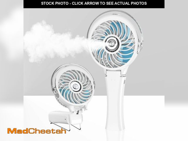 Lot 74-14426947 - HandFan Upgraded Portable Misting Fan, Handheld Spray Water Mister Fan, USB Rechargeable Personal Mi...