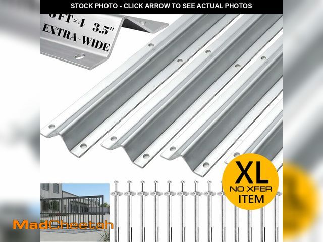 Lot 74-13790893 - 24 FT(6FTÃâ4) Heavy Duty Extra Wide 3.5" Wide V-Track for Sliding Gate,Compatible with 4" &amp; 6...