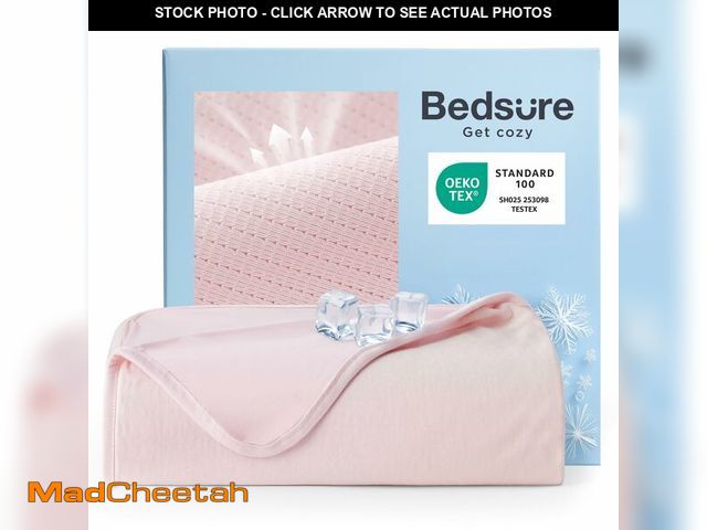 Lot 74-14423953 - Bedsure Summer Cooling Blanket Queen Size for Hot Sleepers with Sports Mesh Design, Arc-Chill Q-Max ...