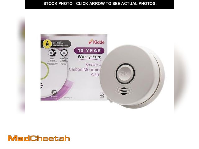 Lot 74-12531701 - Kidde P4010ACSCO AC Hardwired Combination Carbon Monoxide &amp; Photoelectric Smoke Alarm - UNUSED
