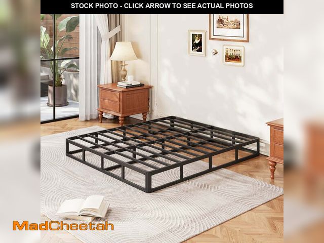Lot 74-13816071 - COMASACH 9" Heavy-Duty Metal Box Spring Mattress Foundation, Full size?Easy Assembly - UNUSED