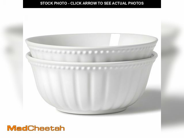 Lot 74-14268202 - HOMBENE Ceramic bowl, 7 Inch Serving Bowls, Bowls for Kitchen, Microwave and Dishwasher Safe, Set of...