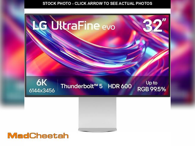 Lot 74-14307507 - LG 32U990A-S 32-Inch Ultrafine 6K (6144 x 3456) Nano IPS Black Thunderbolt 5 Professional Monitor, 6...