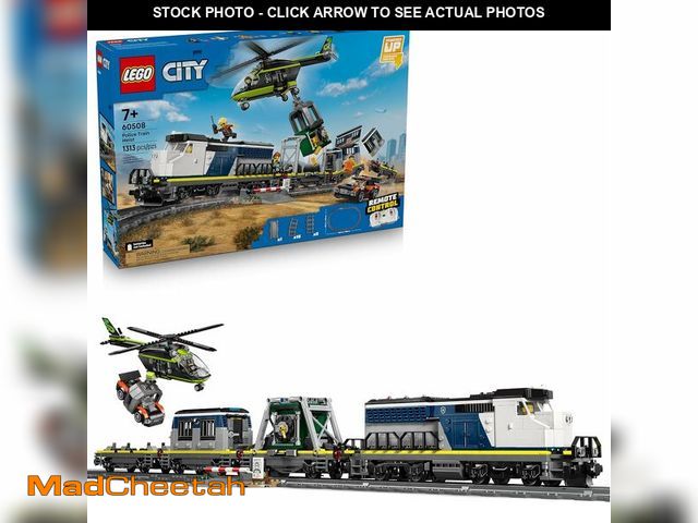 Lot 74-14587724 - LEGO City Police Train Heist Building Toy - Train Set with Police Car Toy for Boys &amp; Girls, Ages...