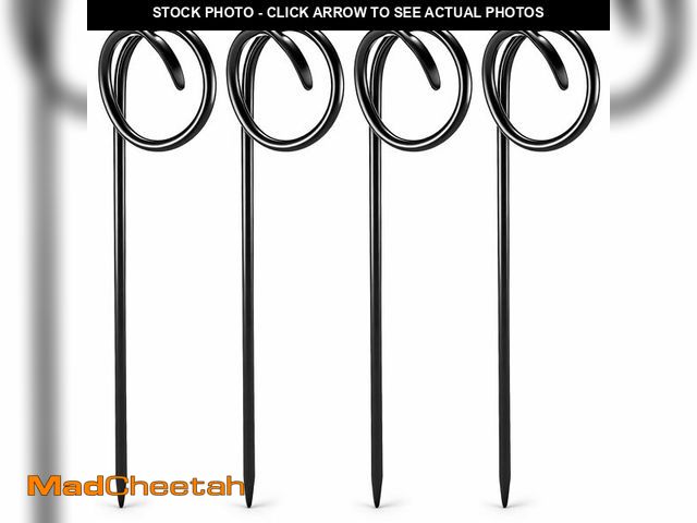 Lot 74-14270875 - Otoolling 4 Pcs Garden Hose Guide Spike 14 Inch Heavy Duty Metal Hose Support Spike Iron Decorative ...