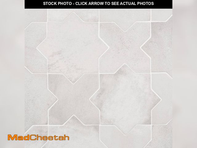 Lot 74-14225044 - Ivy Hill Tile Tripoli Star-Crossed White 6.1 in. x 11.9 in. Matte Terracotta Look Porcelain Floor an...