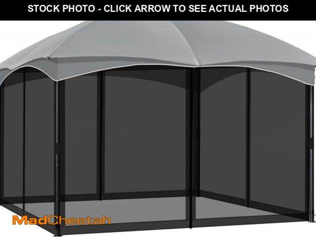 Lot 74-12325143 - COWVIE Gazebo Replacement Netting Screen, 10' x 12' Universal Gazebo 4-Panel Mosquito Sidewalls with...