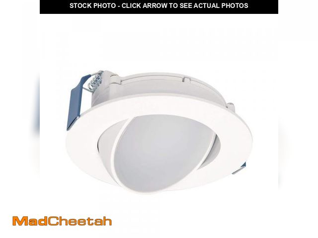 Lot 74-12413345 - HALO HLA Series 4 in. Adjustable CCT Canless IC Rated Dimmable Indoor, Outdoor Integrated LED Recess...