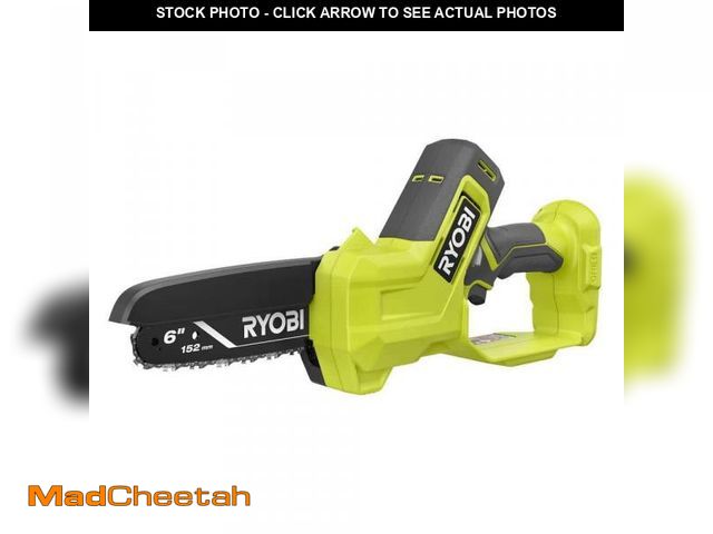 Lot 74-11826676 - RYOBI ONE+ 18V 6 in. Cordless Battery Compact Pruning Mini Chainsaw (Tool Only) - UNUSED