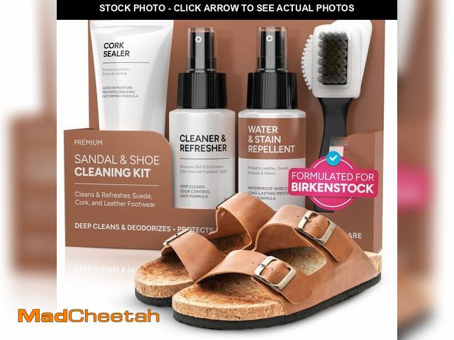 Lot 74-13949858 - FORTIVO 4-in-1 Sandal and Shoe Cleaning Kit for Birkenstock Ã¢â¬â Premium Care Kit Safe for Leath...