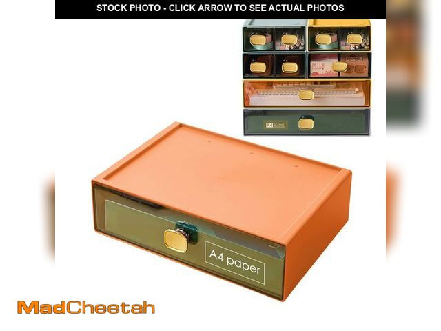 Lot 74-12711090 - DETEIN Large Desk Drawer Organizer 13"x9"x3.3" Stackable Desktop Storage Organizer for Copy Paper Cl...