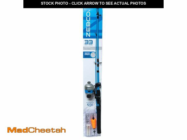 Lot 74-13819382 - Zebco 33 Inshore Saltwater Spincast Shing Combo - UNUSED