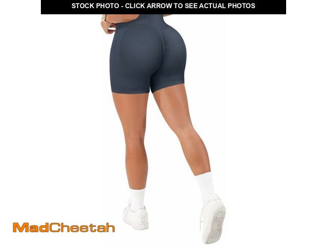 Lot 74-10575166 - SUUKSESS Women Seamless Booty Shorts Scrunch Butt Lifting High Waisted Workout Shorts (3" Navy Blue,...