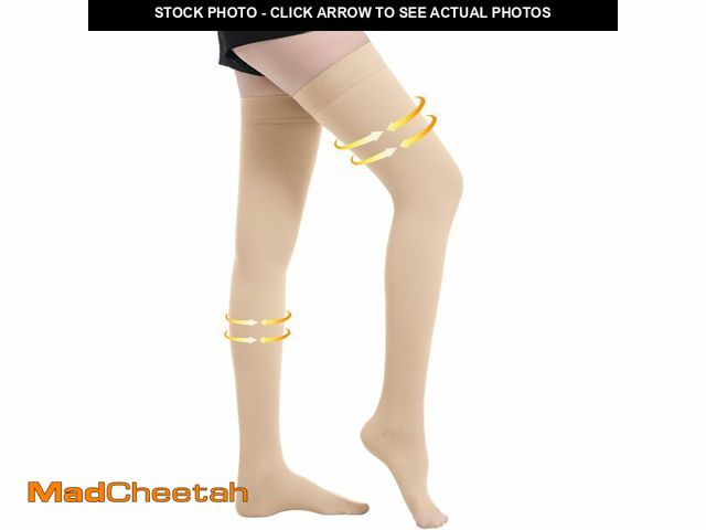 Lot 74-12605766 - Myshear Medical Compression Stockings for Women and Men, 20-30 mmHg Thigh High Compression Socks, Cl...