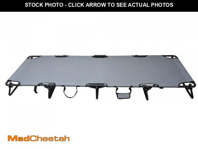 Lot 74-12423081 - Ozark Trail Camping Folding with Easy Setup Cot  Gray  Adult 75.6in X 25 in X 8.46in  Polyester - US...