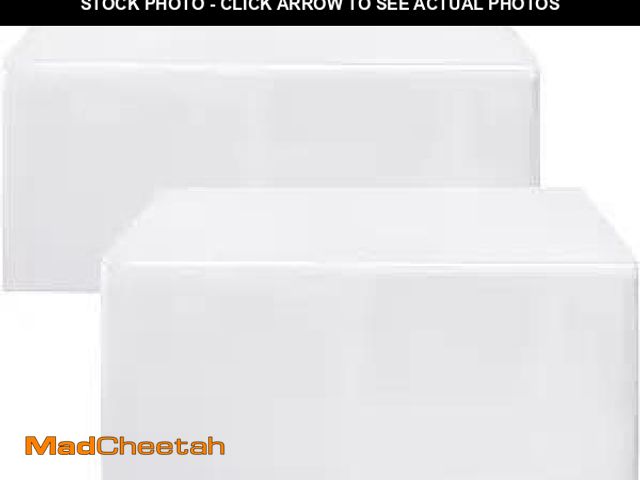 Lot 74-12125231 - HolidayIdeas Fitted White Tableclothes - 72 x 30 Inch - 2 Pack Rectangle Table Covers for 6 Foot Tab...
