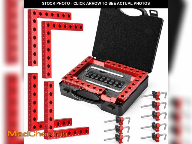 Lot 74-13541664 - Comfylichi Corner Clamp for Woodworking, 90 Degree Clamp with Box, Right Angle Clamp Woodworking Too...