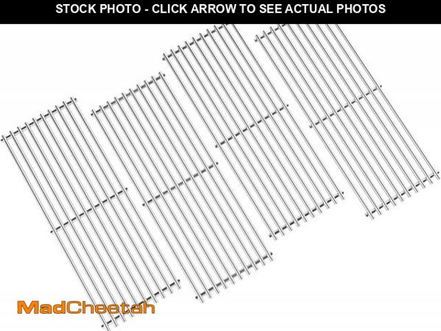 Lot 74-12398634 - Solid Stainless Steel BBQ Grill Grates for Bull Most Models 19.25" x 7.5" OEM 16517, Outlaw 26038,26...