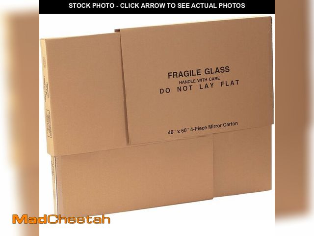 Lot 74-14581685 - BOX USA Large Mirror Box 40"L x 3.5"W x 60"H (1-Pack), Cardboard Boxes Perfect for Moving, Storing, ...