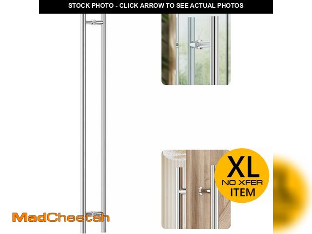 Lot 74-14291333 - Ranbo Ladder Style 71" Large Push Pull Door Handle,Back to Back, 1500mm (59 1/16 inch) CTC, 304 Stai...