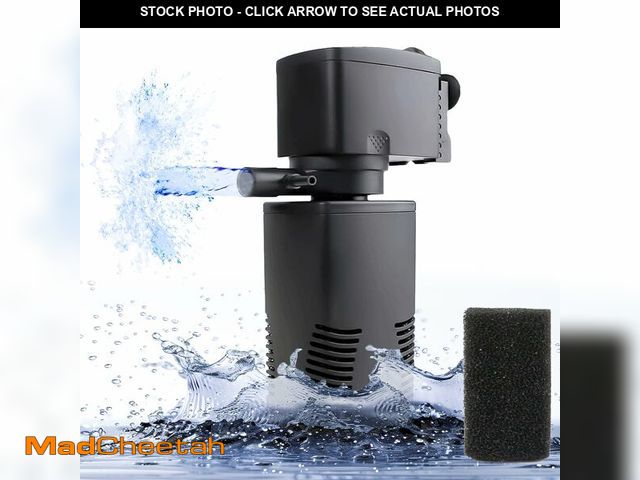 Lot 74-13623489 - coospider-repta Fish Tank Filter for 15-40 Gallon Tank, 160 GPH Crystal Clear Powerful Internal Aqua...