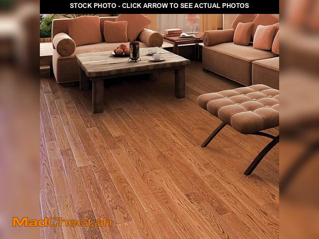 Lot 74-12683395 - Gunstock Oak 1/2 in. T x 4.7 in. W Tongue and Groove Hand Scraped Engineered Hardwood Flooring (24.8...