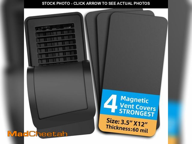 Lot 74-14150083 - Magnetic Vent Covers (4 Pack) Vent Covers for Home Floor, 5.5" X 16" for Floor, Wall, or Ceiling Ven...