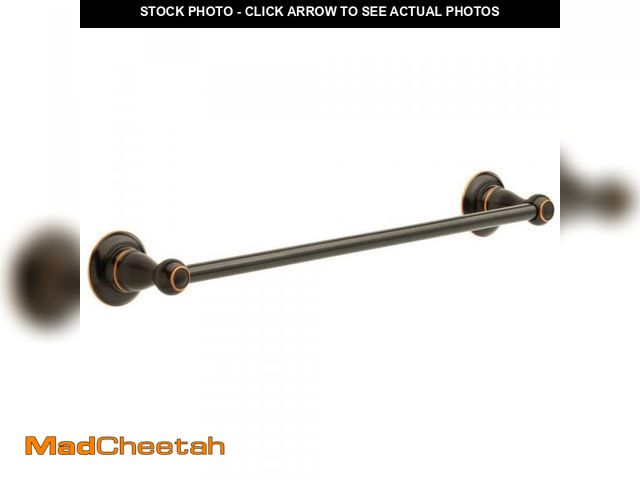 Lot 74-12517722 - Delta Porter 18 in. Wall Mount Towel Bar Bath Hardware Accessory in Oil Rubbed Bronze - USED
