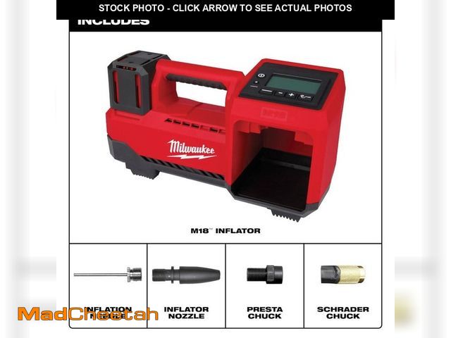 Lot 74-13131233 - Milwaukee M18 18-Volt Lithium-Ion Cordless Electric Portable Inflator (Tool-Only) - UNUSED