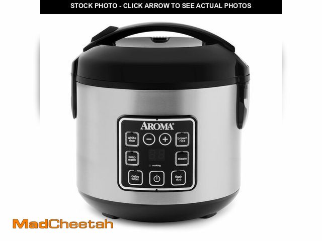 Lot 74-13622015 - AROMA Digital Rice Cooker, 4-Cup (Uncooked) / 8-Cup (Cooked), Steamer, Grain Cooker, Multicooker, 2 ...