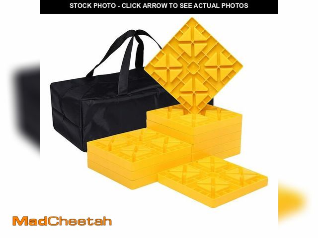 Lot 74-14268224 - Homeon Wheels 10 Packs Rv/Camper Leveling Blocks, Chocks Anti-Slip Pads Design Include Camper Levele...