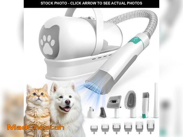 Lot 74-12322949 - *SEE DETAILS* 8VR Dog Grooming Kit, Pet Grooming Vacuum with Pet Clipper Nail Grinder, Dog Hair Vacu...