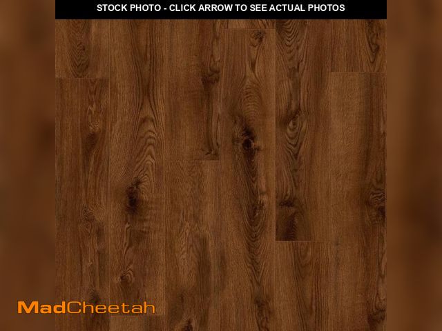 Lot 74-12255105 - Home Decorators Collection Vanderbilt Oak 12 mm T x 8 in. W Waterproof Laminate Wood Flooring (430 s...