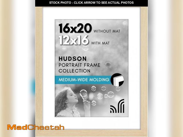 Lot 74-12509903 - Americanflat 16x20 Picture Frame with Polished Plexiglass - Use as 12x16 Frame with Mat or Display 1...