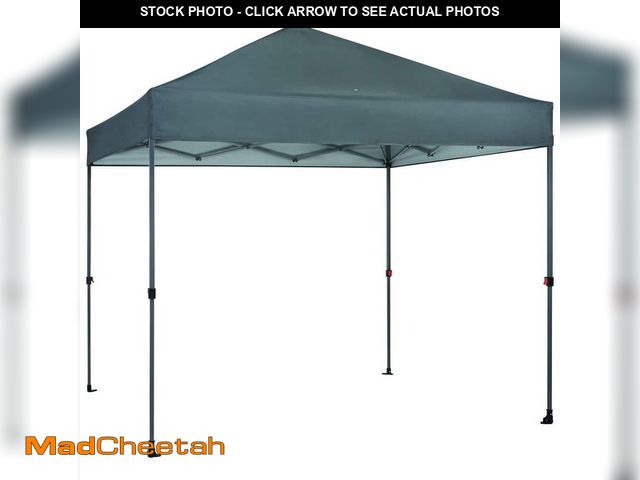 Lot 74-12731406 - Everbilt 8 ft. X 8 ft. Grey Straight Leg Instant Canopy Pop Up Tent Sto-N-Go - UNUSED