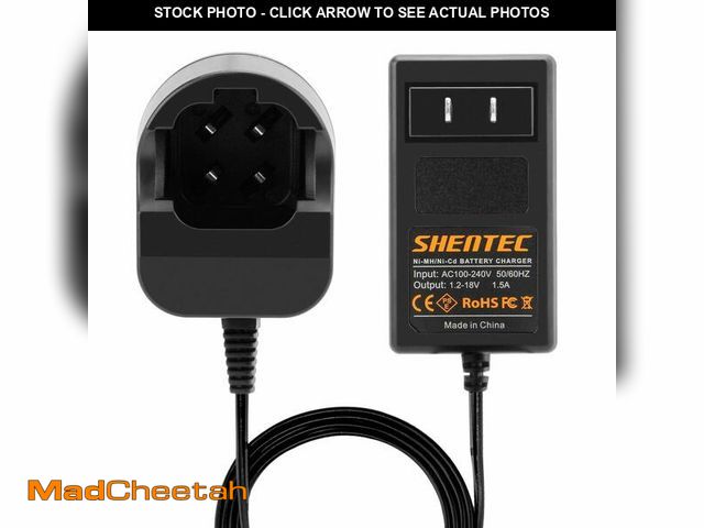 Lot 74-13548290 - Shentec 4.8V/7.2V Ni-MH and Ni-Cd Charger Compatible with Dremel 755-01 757-01 5000755-01 7700-01 77...